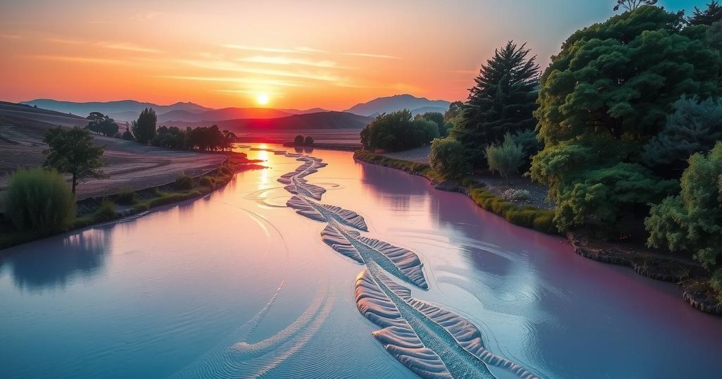 Concerns Rise as Rímac River in Peru Turns Bright Pink Due to Pollution