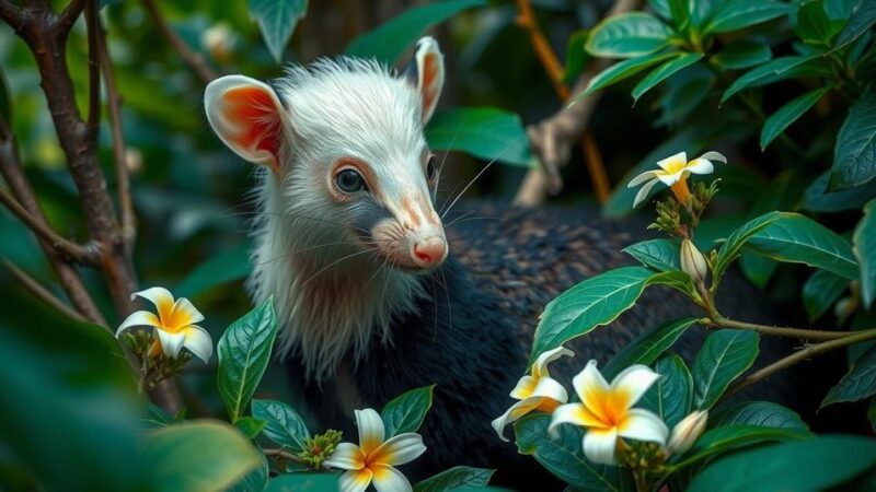 Rare White Tamandua Anteater Sighting in Bajo La Paz, Costa Rica