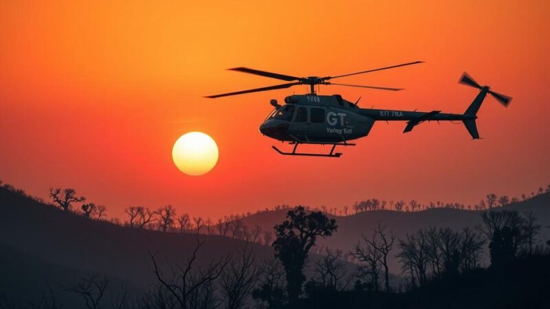 Chile Sends Super Puma Helicopter to Combat Argentinian Wildfires