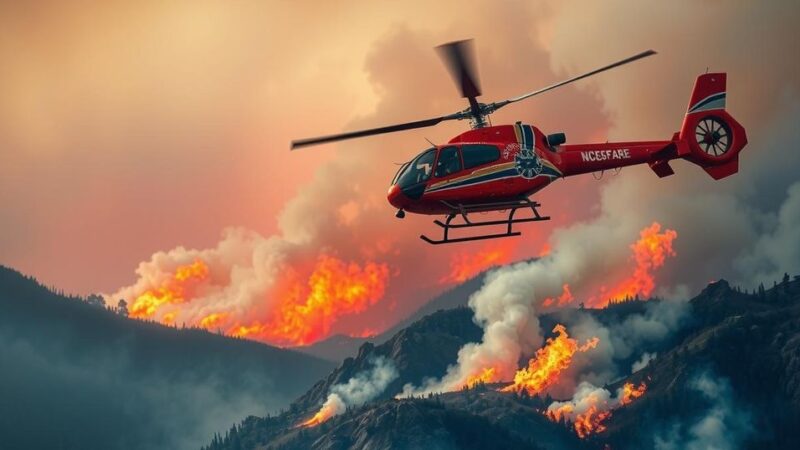 Chile Sends Super Puma Helicopter to Combat Wildfires in Argentina