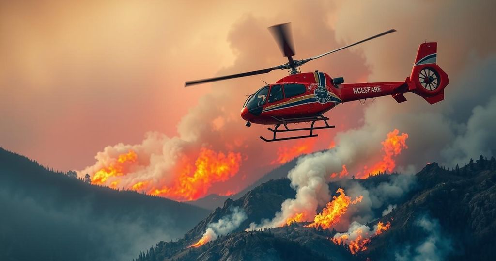 Chile Sends Super Puma Helicopter to Combat Wildfires in Argentina