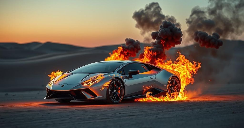 Bernardo Sousa’s Car Catches Fire During WEC Race in Qatar