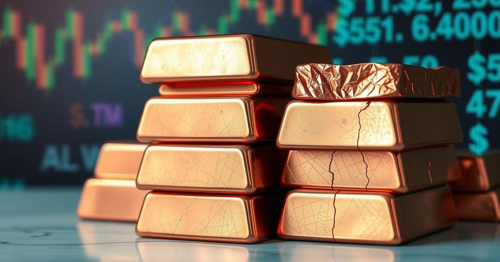 Copper Prices Decline Amid Strong Dollar and Mixed Market Signals