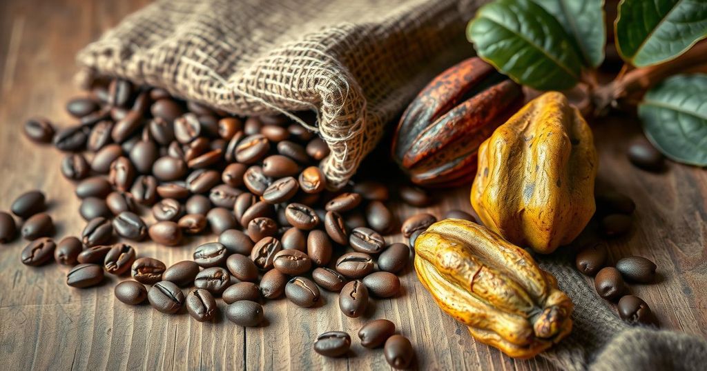 Coffee Prices Drop Amid Supply Concerns; Cocoa Gains Strength