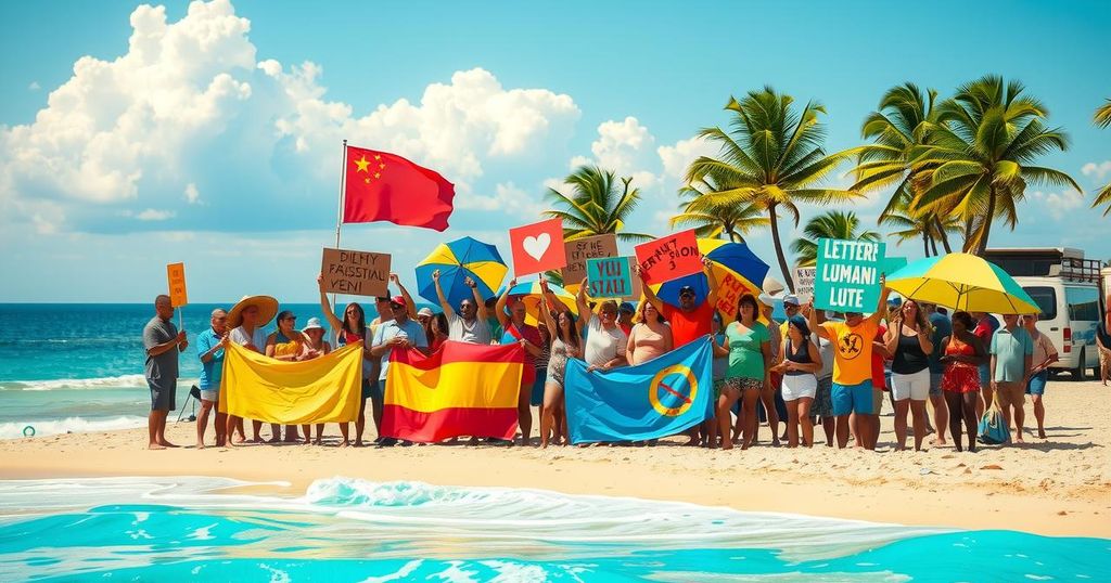 Supporters Rally for Bolsonaro Amid Coup Charges at Copacabana Beach