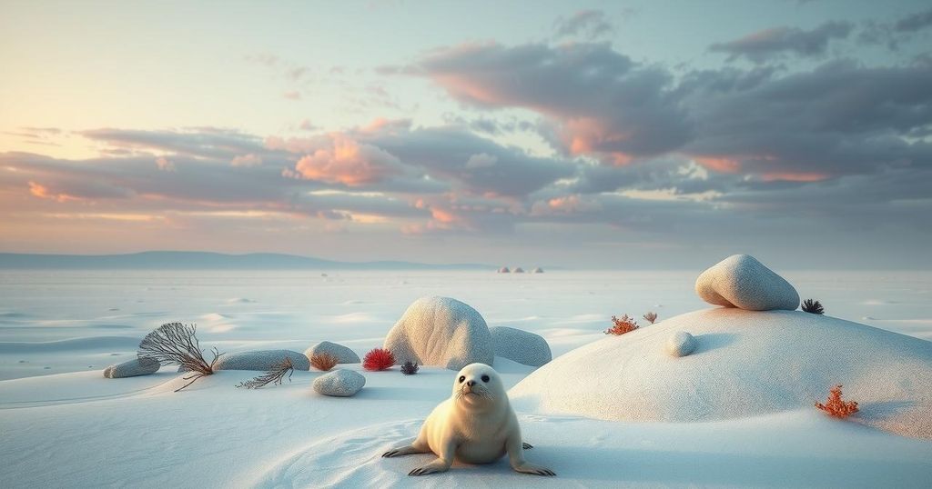 Dozens of Young Seals Stranded on Kazakh Steppe After Snowstorm