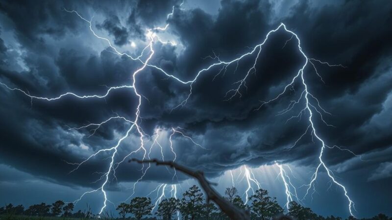 Severe Thunderstorm Warning and Watch Issued for Several Counties