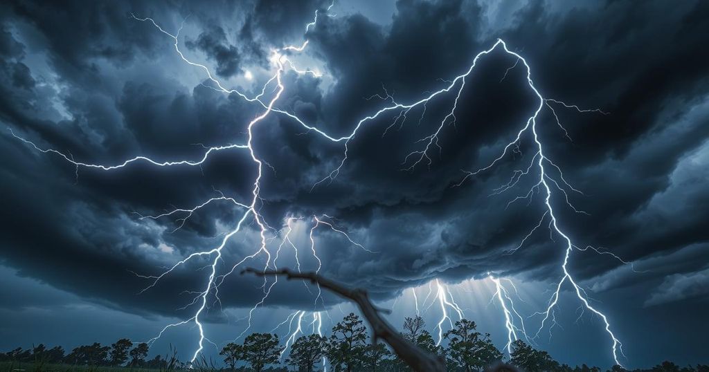 Severe Thunderstorm Warning and Watch Issued for Several Counties