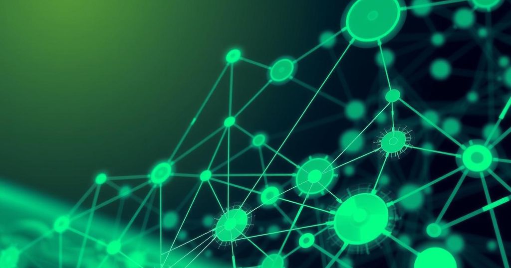 A digital representation of an integrated data system symbolizing economic growth and job creation in a vibrant Nigeria.