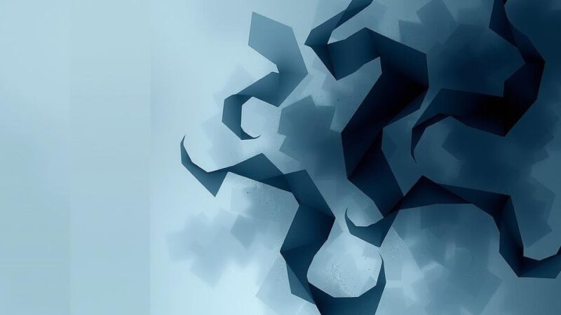 Abstract representation of opaque democracy with shades of gray and hints of dark blue, symbolizing secrecy in political funding.