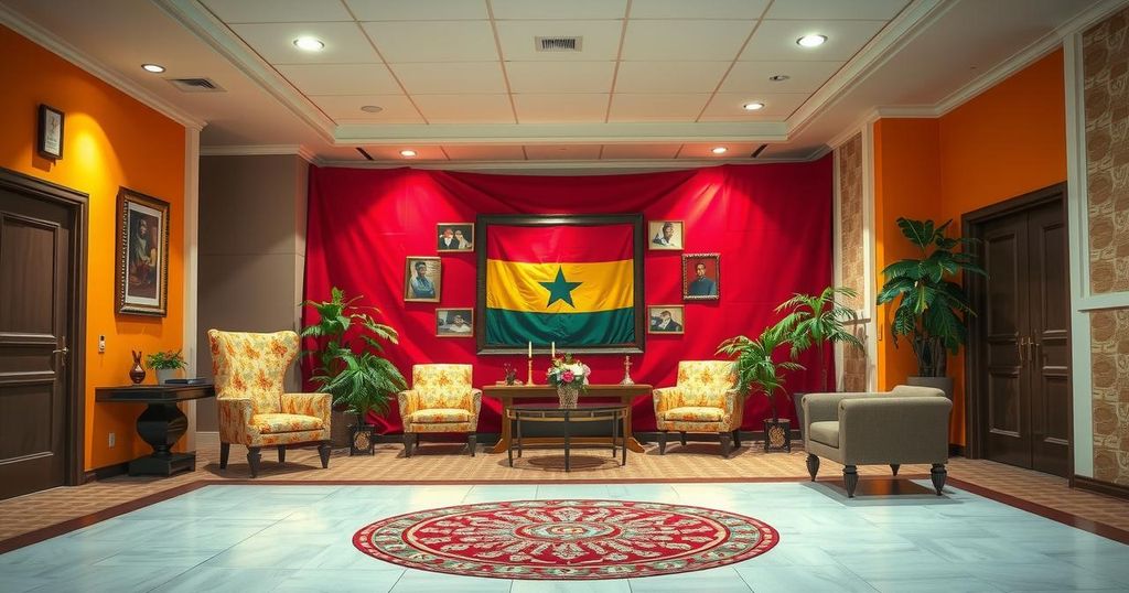 Ghana's ambassador warmly welcomed by NDC Spain branch, symbolizing unity and support in diplomatic relations.
