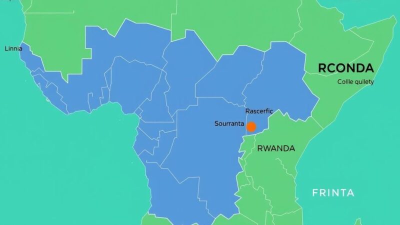 Map of DR Congo and Rwanda highlighting economic collaboration and peace agreement efforts
