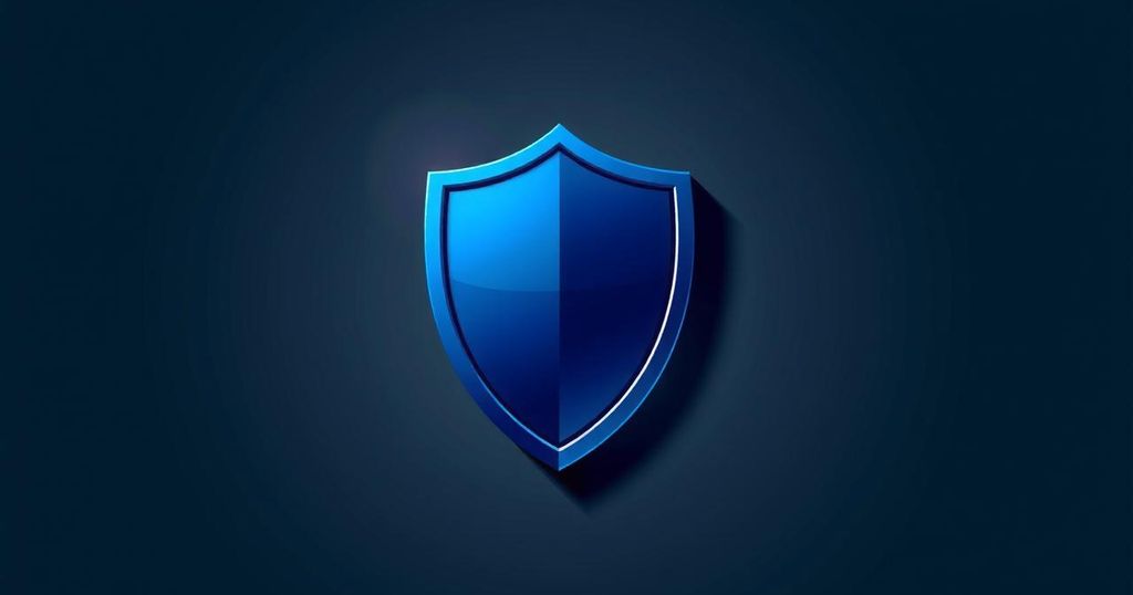 An abstract representation of law enforcement and immigration policies with a focus on safety and security.