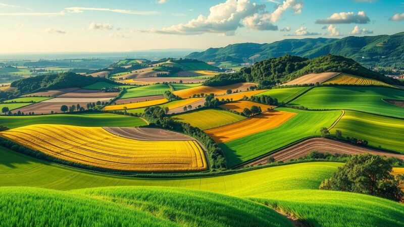 A scenic view of lush greenery with farmland, symbolizing agricultural investment and land governance in Liberia.