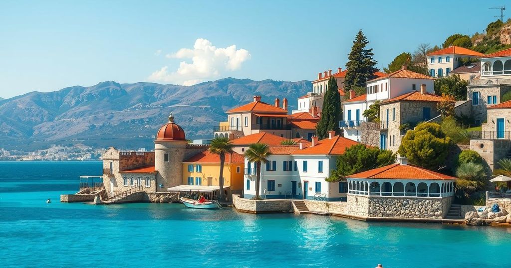 A scenic view of Cyprus featuring Mediterranean landscapes, showcasing its geographical importance and cultural heritage.