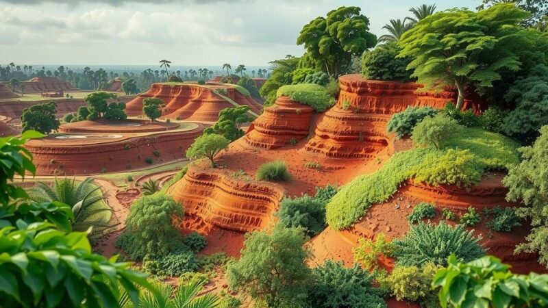 A serene landscape of Burkina Faso featuring vast natural resources and vibrant scenery, symbolizing potential and growth.