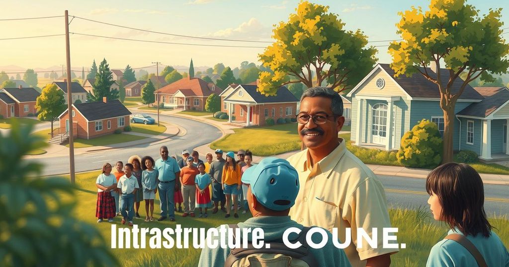 Newly nominated Republican candidate for election campaign focuses on community issues like traffic and education.